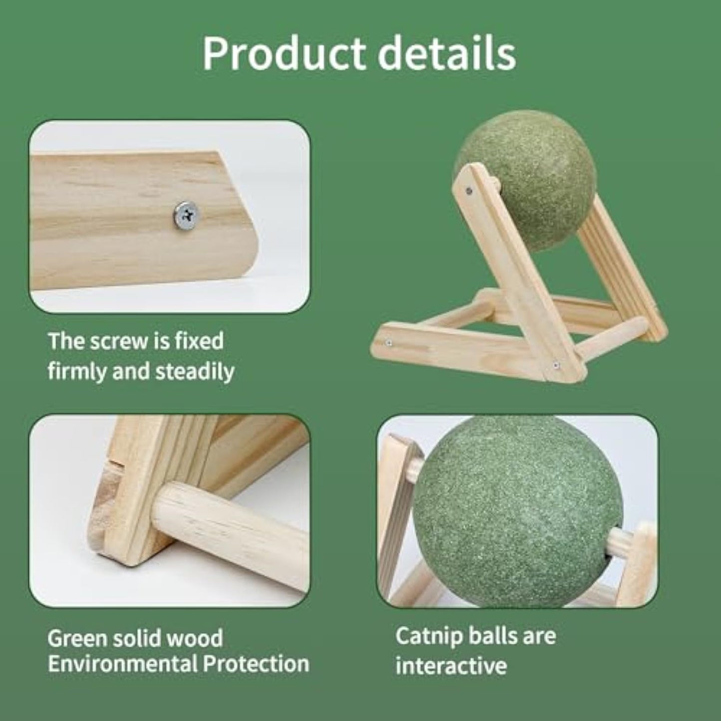 100% Natural Catnip Ball Toy – Healthy Fun for Happy Cats!