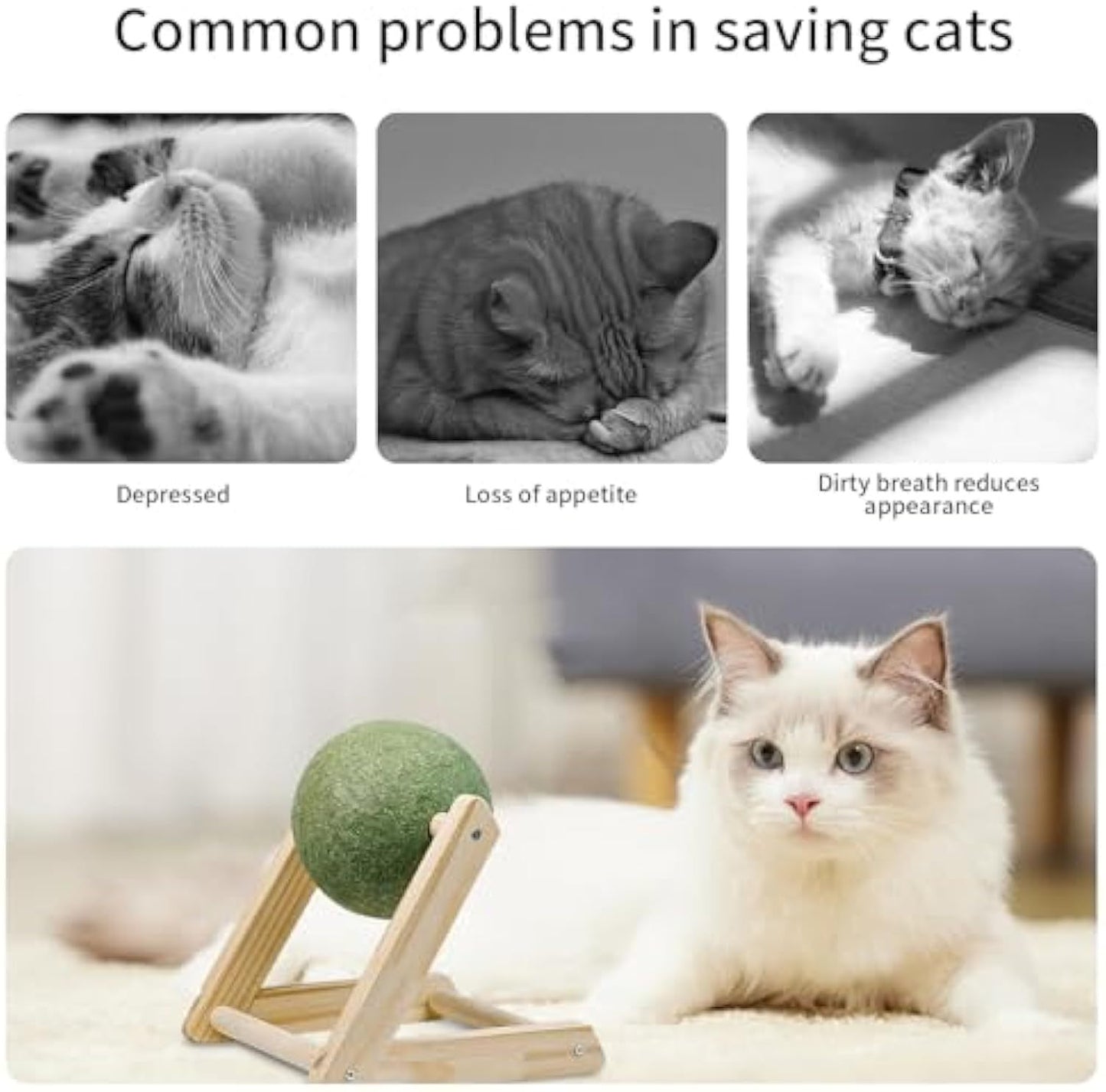 100% Natural Catnip Ball Toy – Healthy Fun for Happy Cats!