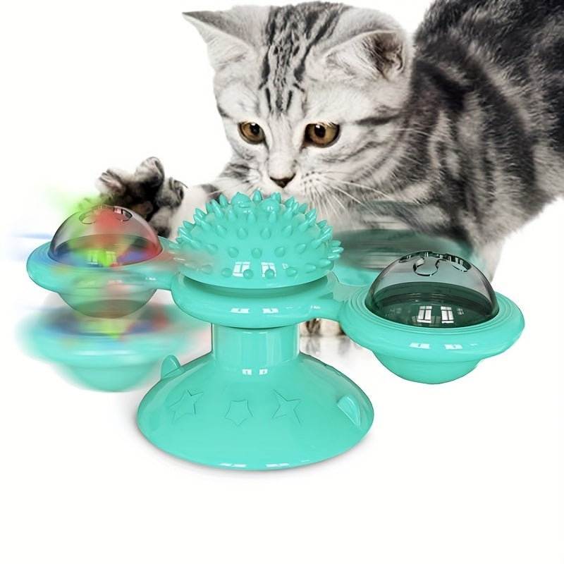Windmill Cat Toy – Interactive Fun, Dental Care & Hunting Play