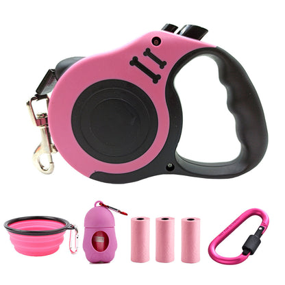Dog Walking Essentials Set – Leash, Folding Bowl & Poop Picker in One