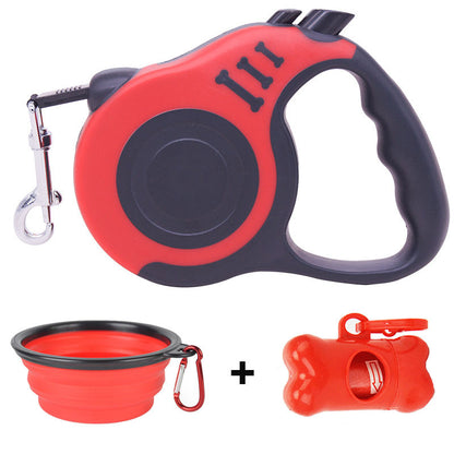 Dog Walking Essentials Set – Leash, Folding Bowl & Poop Picker in One