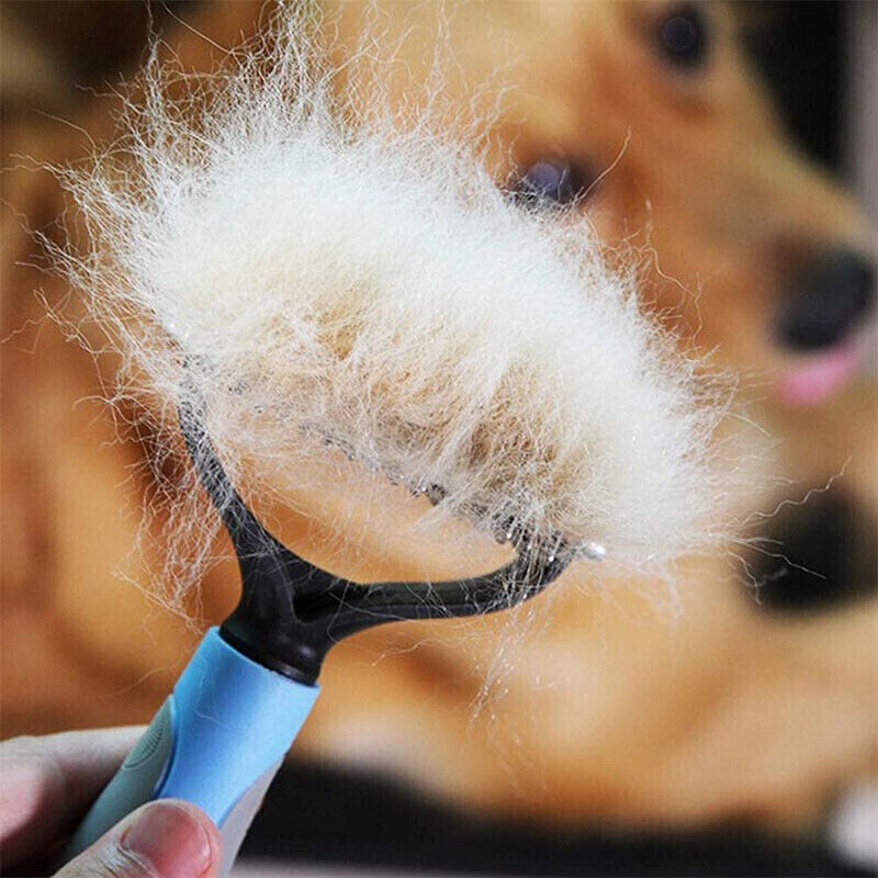 Dual-Sided Deshedding & Dematting Brush – For Dogs & Cats