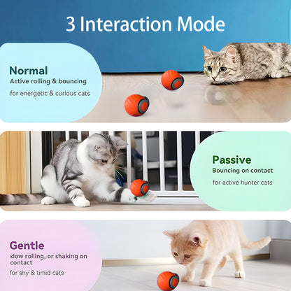 Smart Interactive Cat Ball – Rechargeable Automatic Teaser Toy