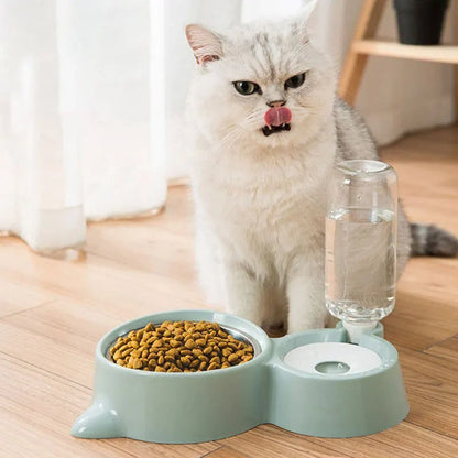 Automatic Gravity Pet Water & Food Dispenser – Dual Function Bowl for Cats & Dogs