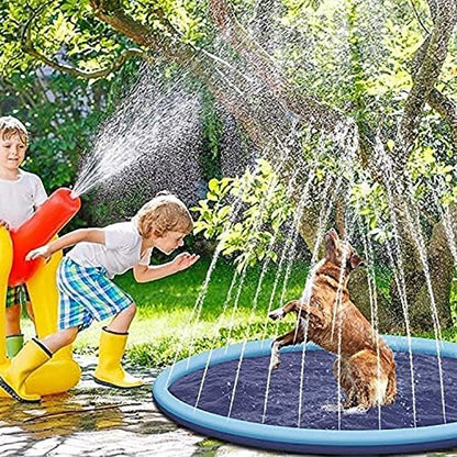 Dog Sprinkler Splash Pad – Outdoor Fun & Cooling Play Mat