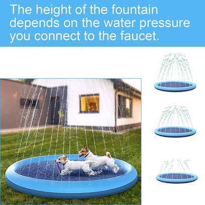 Dog Sprinkler Splash Pad – Outdoor Fun & Cooling Play Mat