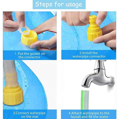Dog Sprinkler Splash Pad – Outdoor Fun & Cooling Play Mat
