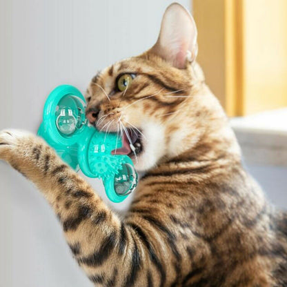 Windmill Cat Toy – Interactive Fun, Dental Care & Hunting Play