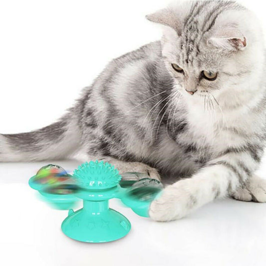 Windmill Cat Toy – Interactive Fun, Dental Care & Hunting Play