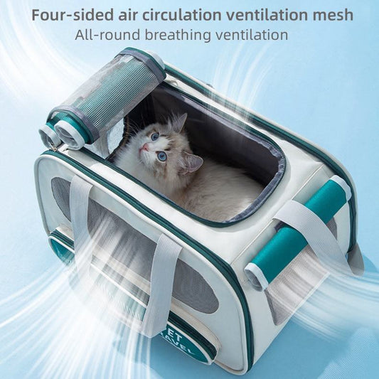 Luxury Soft-Sided Pet Travel Carrier – Airline Approved, Portable & Comfortable