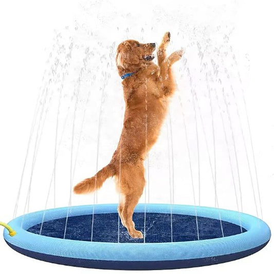 Dog Sprinkler Splash Pad – Outdoor Fun & Cooling Play Mat