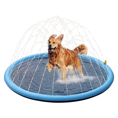 Dog Sprinkler Splash Pad – Outdoor Fun & Cooling Play Mat