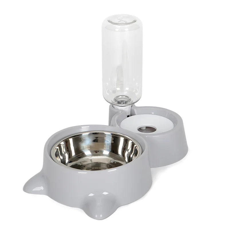 Automatic Gravity Pet Water & Food Dispenser – Dual Function Bowl for Cats & Dogs