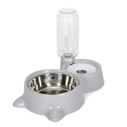Automatic Gravity Pet Water & Food Dispenser – Dual Function Bowl for Cats & Dogs