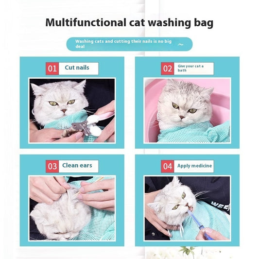 5th-Generation Cat Grooming Bag – Safe, Scratch-Resistant & Easy to Use