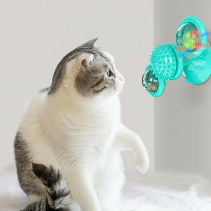 Windmill Cat Toy – Interactive Fun, Dental Care & Hunting Play